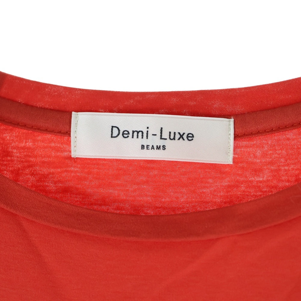 Demi-Luxe BEAMS(デミルクスビームス) リネンポリ ノースリーブワンピース レッドブラウン レディース 20-040-912-8010-1-0