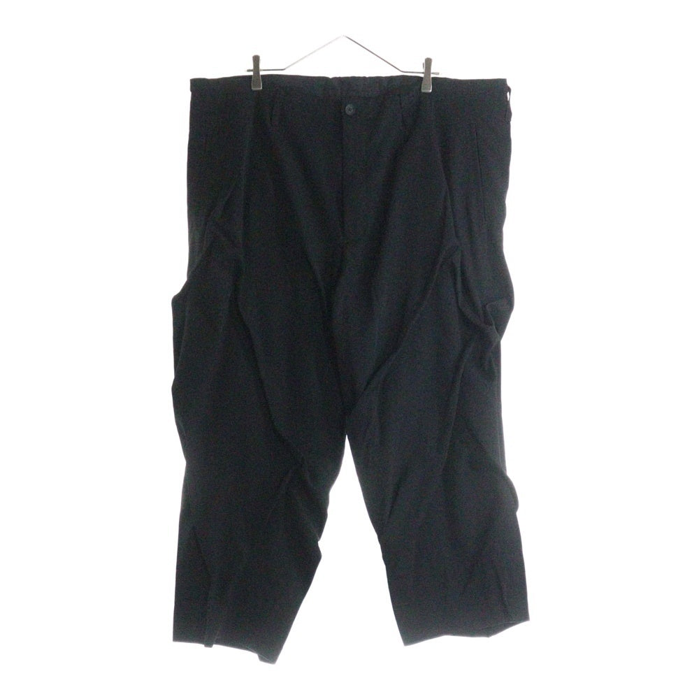 Yohji Yamamoto POUR HOMME(ヨウジヤマモト プールオム) WOOL GABARDINE RANDOM TACK PANTS ウールギャバジン ランダムタック サルエルパンツ ブラック HM-P02-100