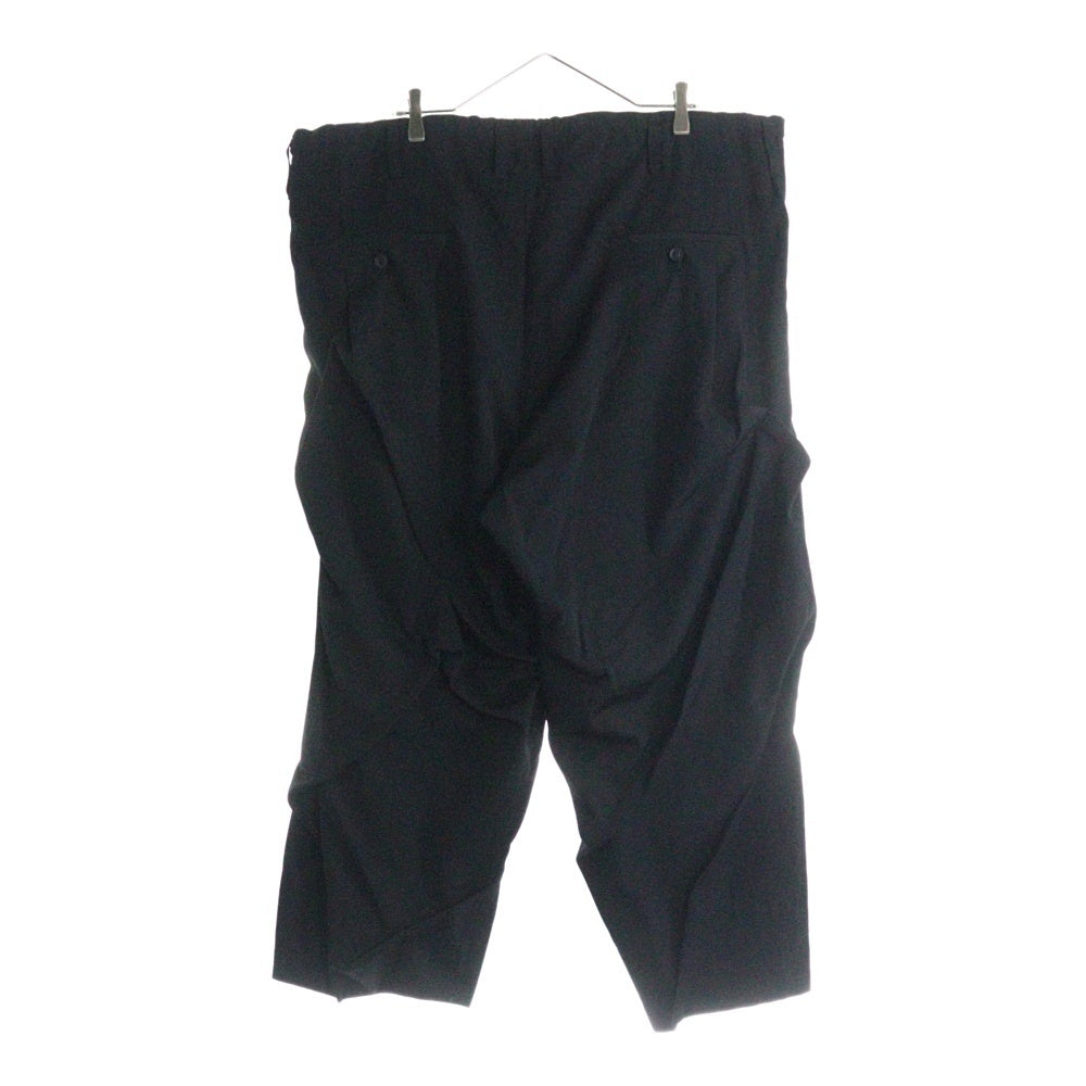 Yohji Yamamoto POUR HOMME(ヨウジヤマモト プールオム) WOOL GABARDINE RANDOM TACK PANTS ウールギャバジン ランダムタック サルエルパンツ ブラック HM-P02-100