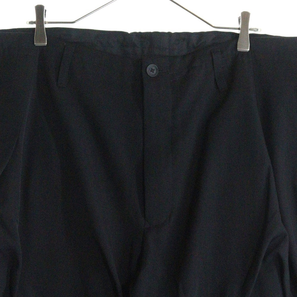 Yohji Yamamoto POUR HOMME(ヨウジヤマモト プールオム) WOOL GABARDINE RANDOM TACK PANTS ウールギャバジン ランダムタック サルエルパンツ ブラック HM-P02-100