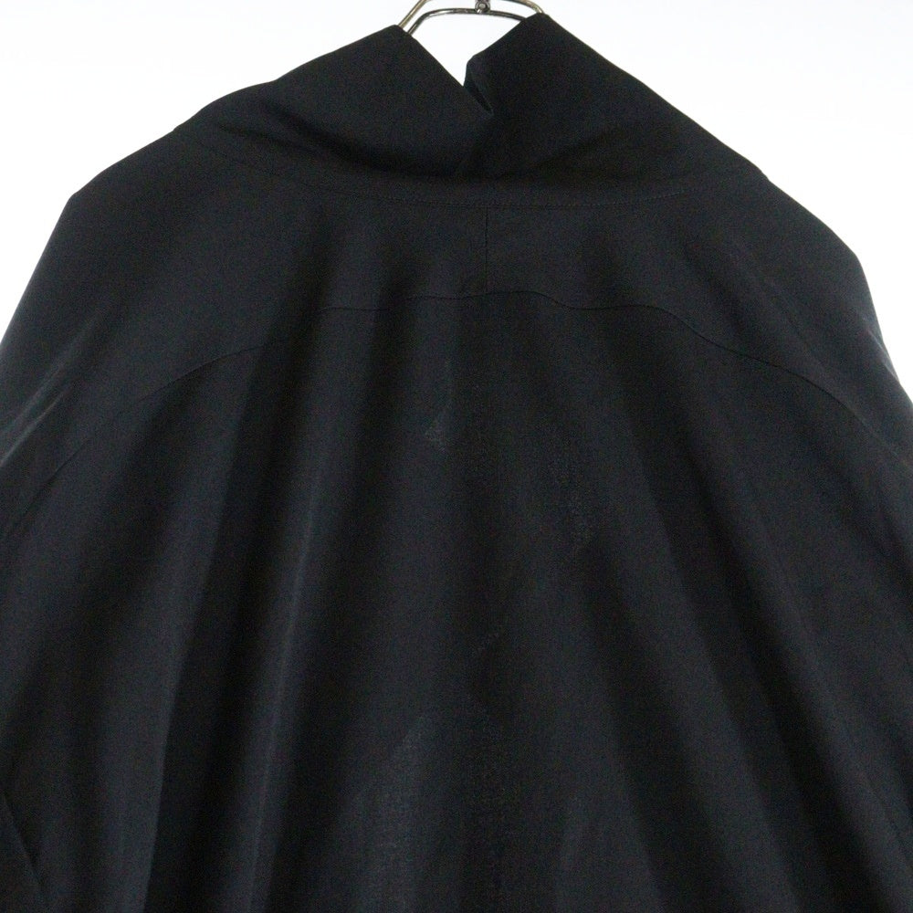 Yohji Yamamoto POUR HOMME(ヨウジヤマモト プールオム) 24AW WOOL GABARDINE SMOOTH COAT ウールギャバジン スムース ロング コート ブラック HO-C09-100