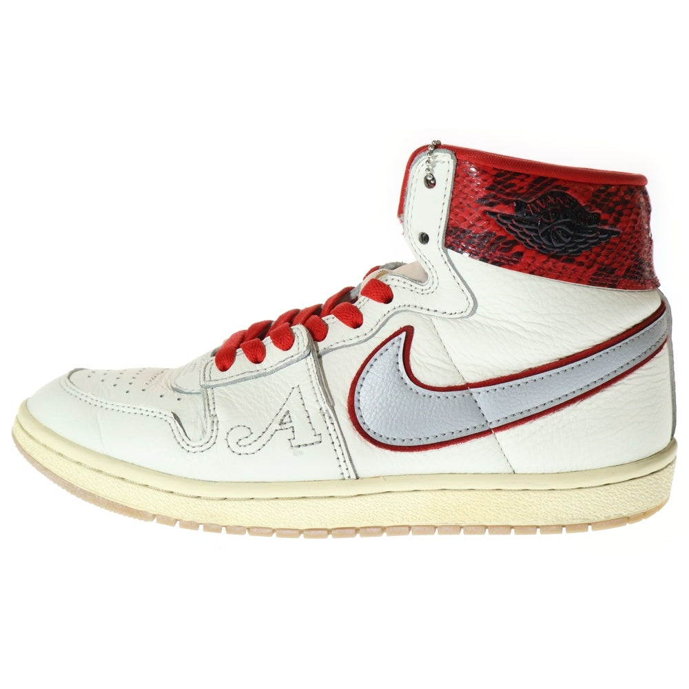 NIKE(ナイキ) ×Awake NY JORDAN AIR SHIP アウェイクニューヨーク ジョーダン エアシップ ハイカットスニーカー ホワイト/レッド US8/26cm FN8675-100
