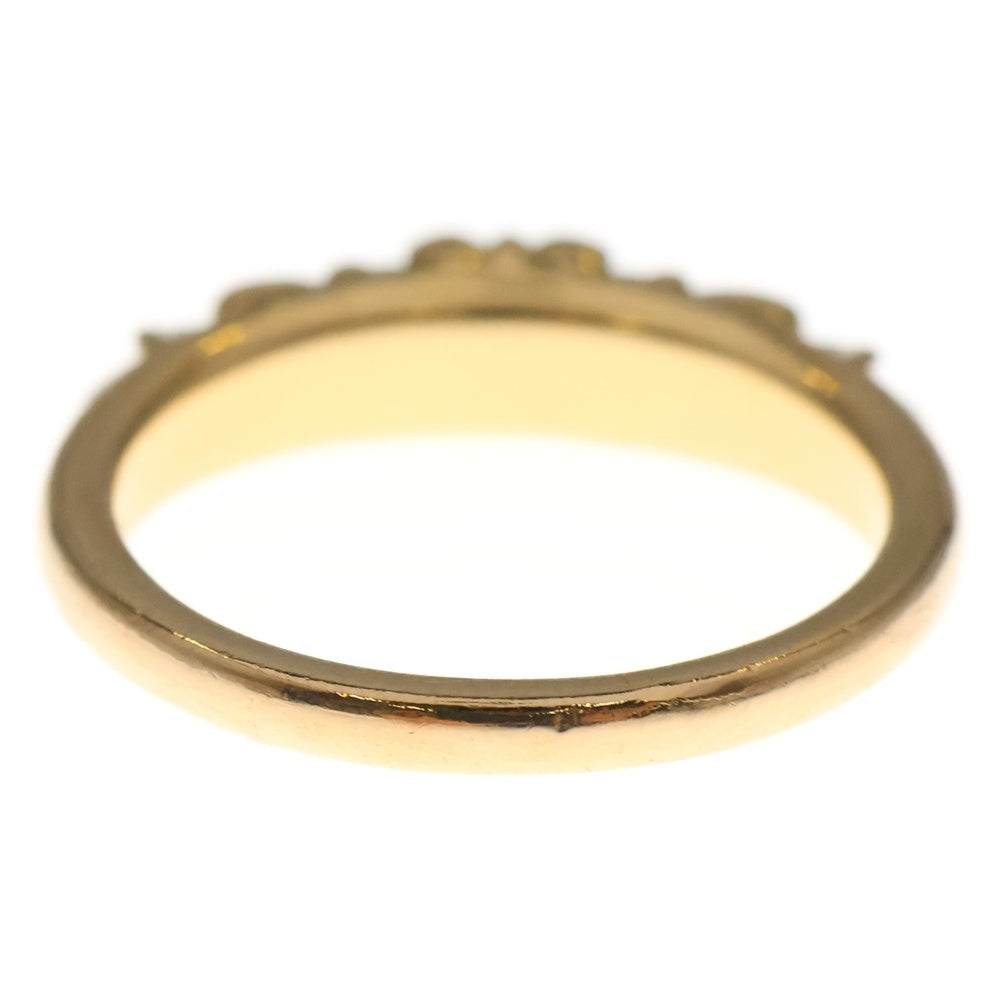 CHROME HEARTS(クロムハーツ) 22K BABYCLSC P/SAP P ベイビークラシック フローラルクロスリング PAVEピンクサファイア ゴールド