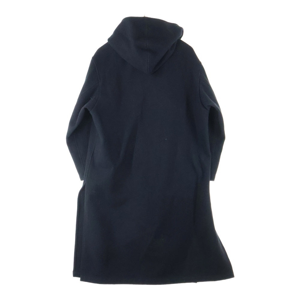 Ground Y(グラウンドワイ) 19AW インディアフラノ ダブルフーデッドロングコート ブラック GC-C06-102