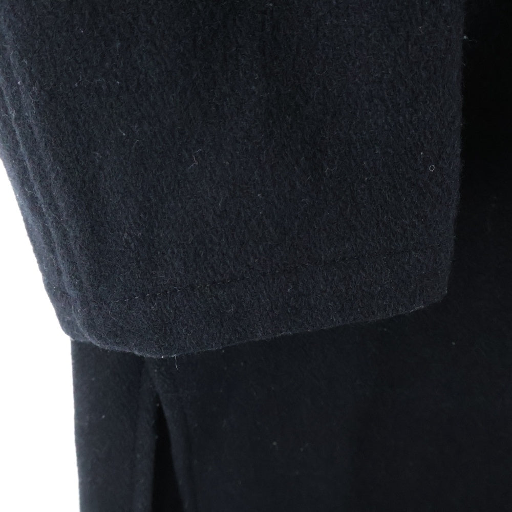 Ground Y(グラウンドワイ) 19AW インディアフラノ ダブルフーデッドロングコート ブラック GC-C06-102
