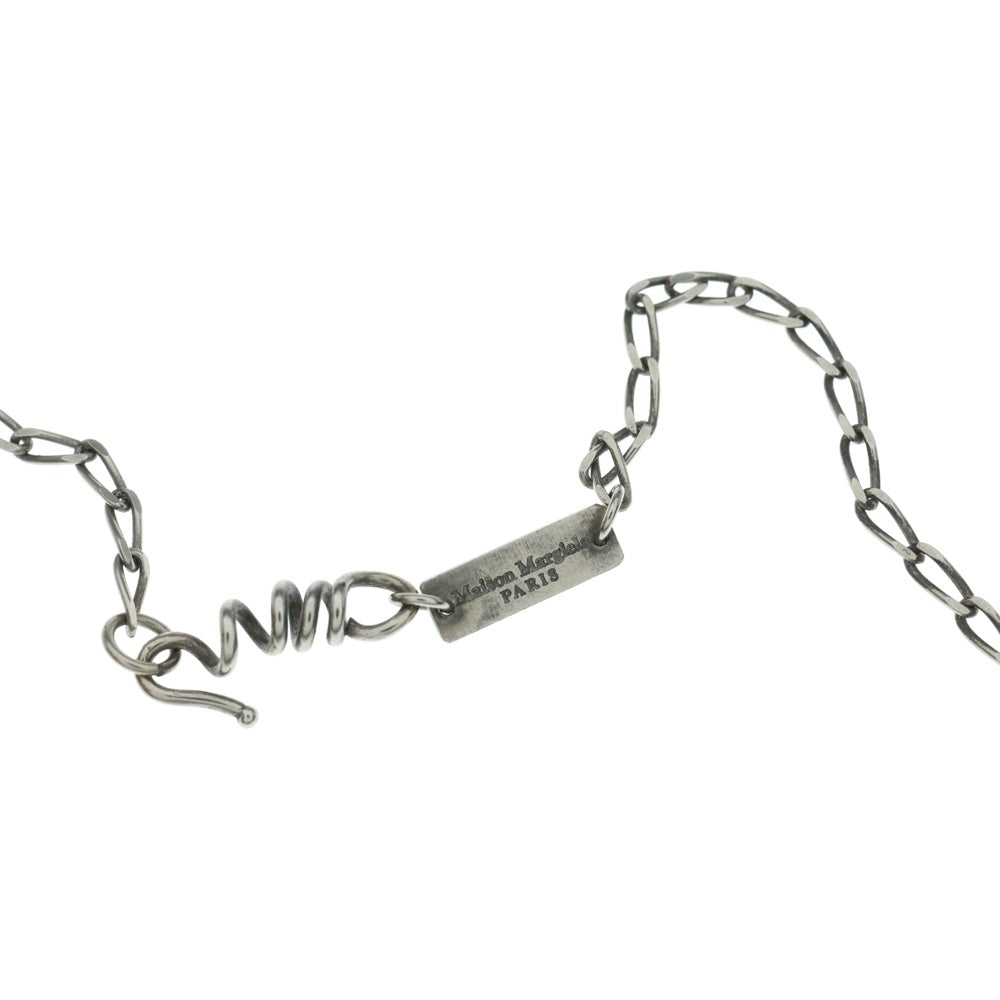 Maison Margiela(メゾンマルジェラ) ロゴ刻印 ハートモチーフ ネックレス シルバー