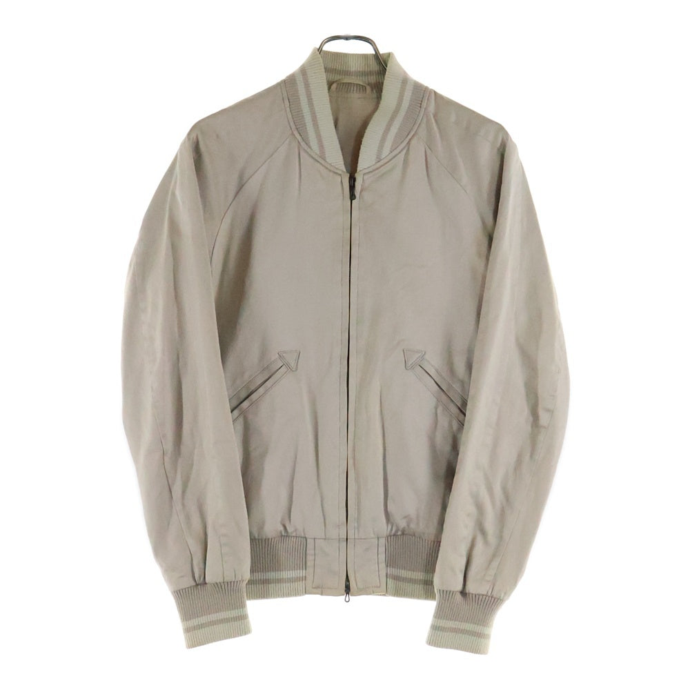ATTACHMENT(アタッチメント) 100/2 高密度 サテン ダブルポケット ジップアップ スーベニアジャケット ベージュ AB51-214