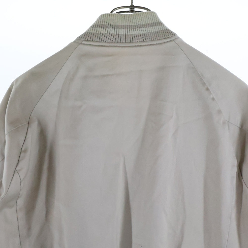 ATTACHMENT(アタッチメント) 100/2 高密度 サテン ダブルポケット ジップアップ スーベニアジャケット ベージュ AB51-214