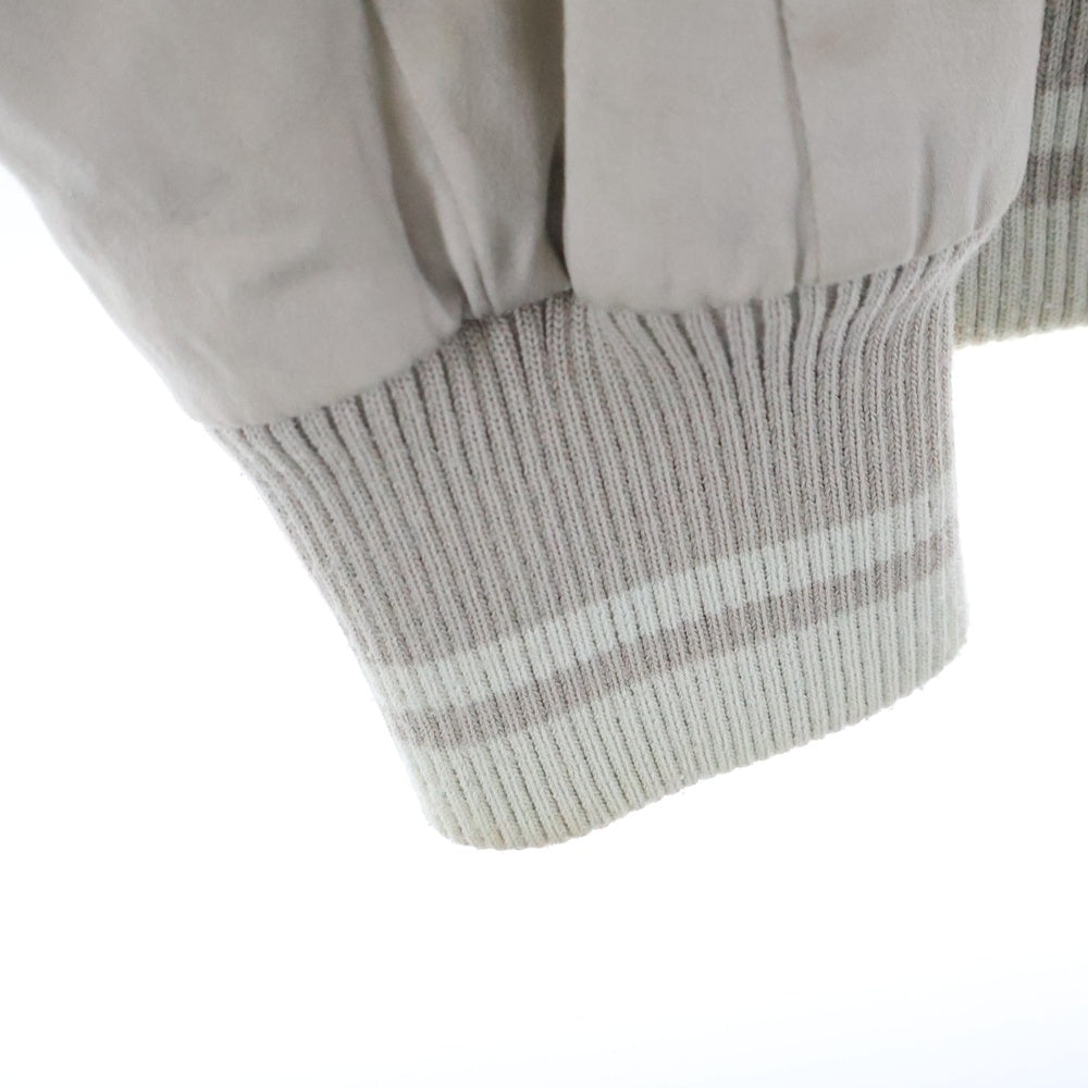 ATTACHMENT(アタッチメント) 100/2 高密度 サテン ダブルポケット ジップアップ スーベニアジャケット ベージュ AB51-214