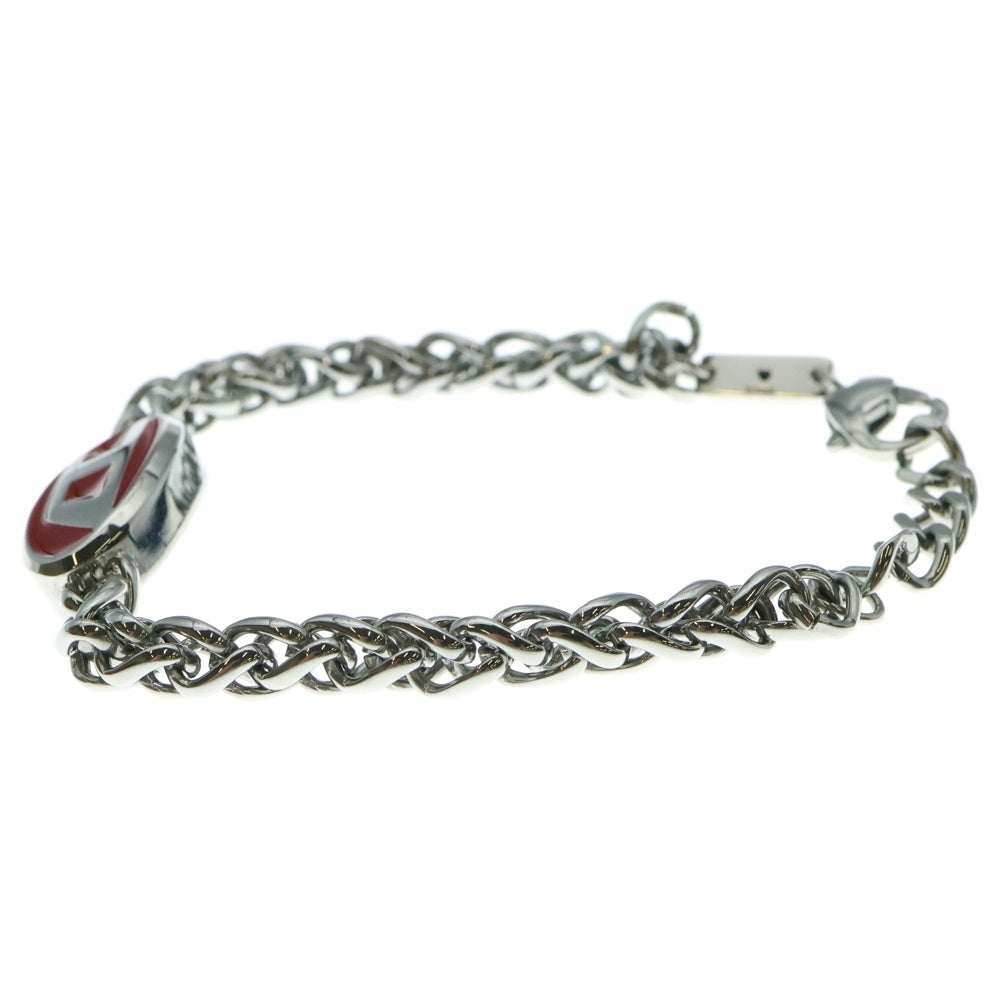 DIESEL(ディーゼル) STEEL Dロゴ シルバーチェーン ブレスレット DX1445040