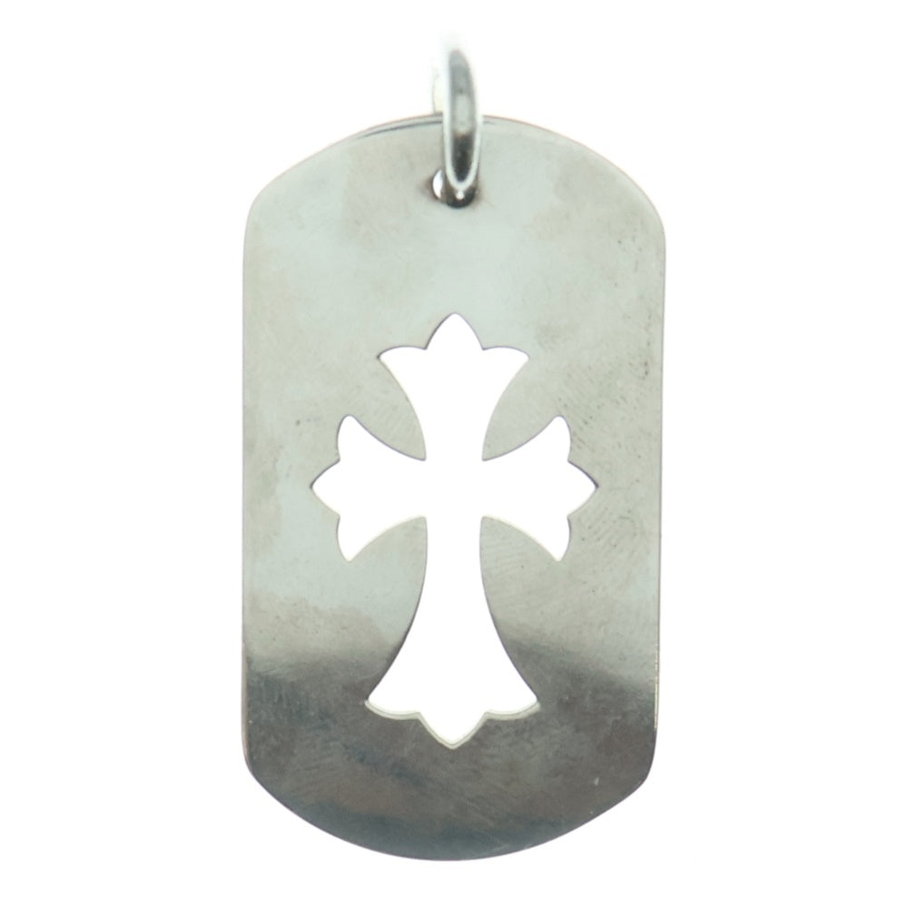 CHROME HEARTS(クロムハーツ) D TAG LRG CO CRS カットアウトクロスドッグタグ ラージ ペンダントトップ シルバー BCA239