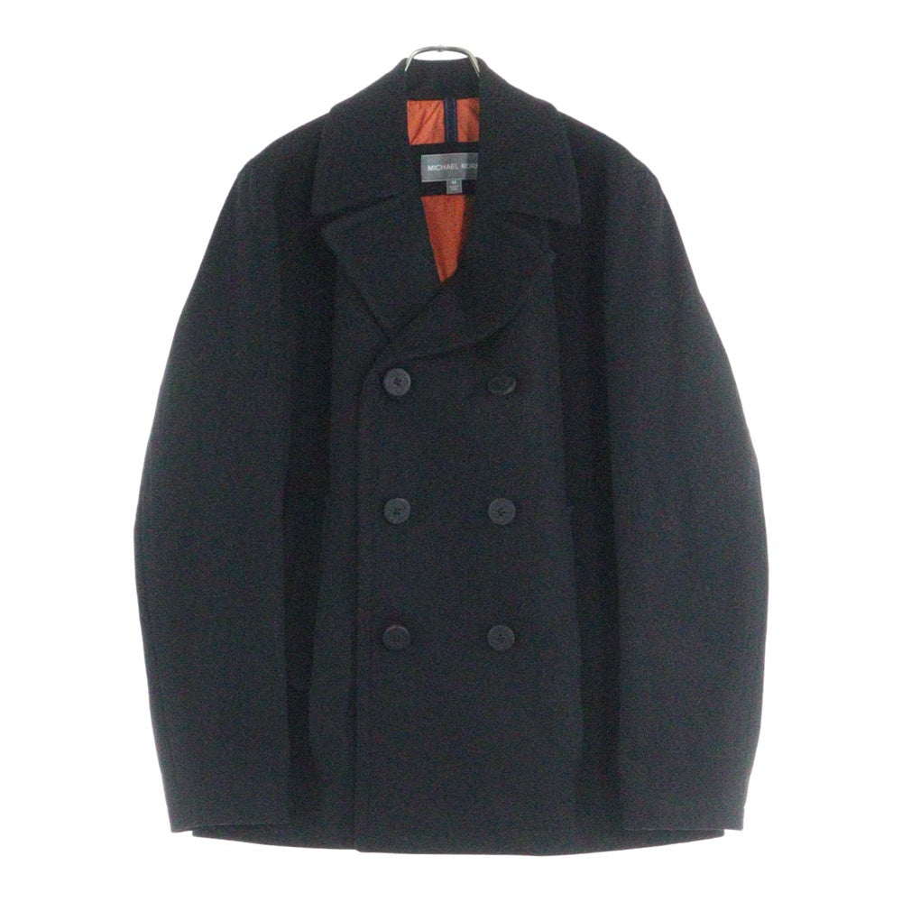 MICHAEL KORS(マイケルコース) WOOL COAT ウール イカリボタン ダブル ピーコート ブラック 145105