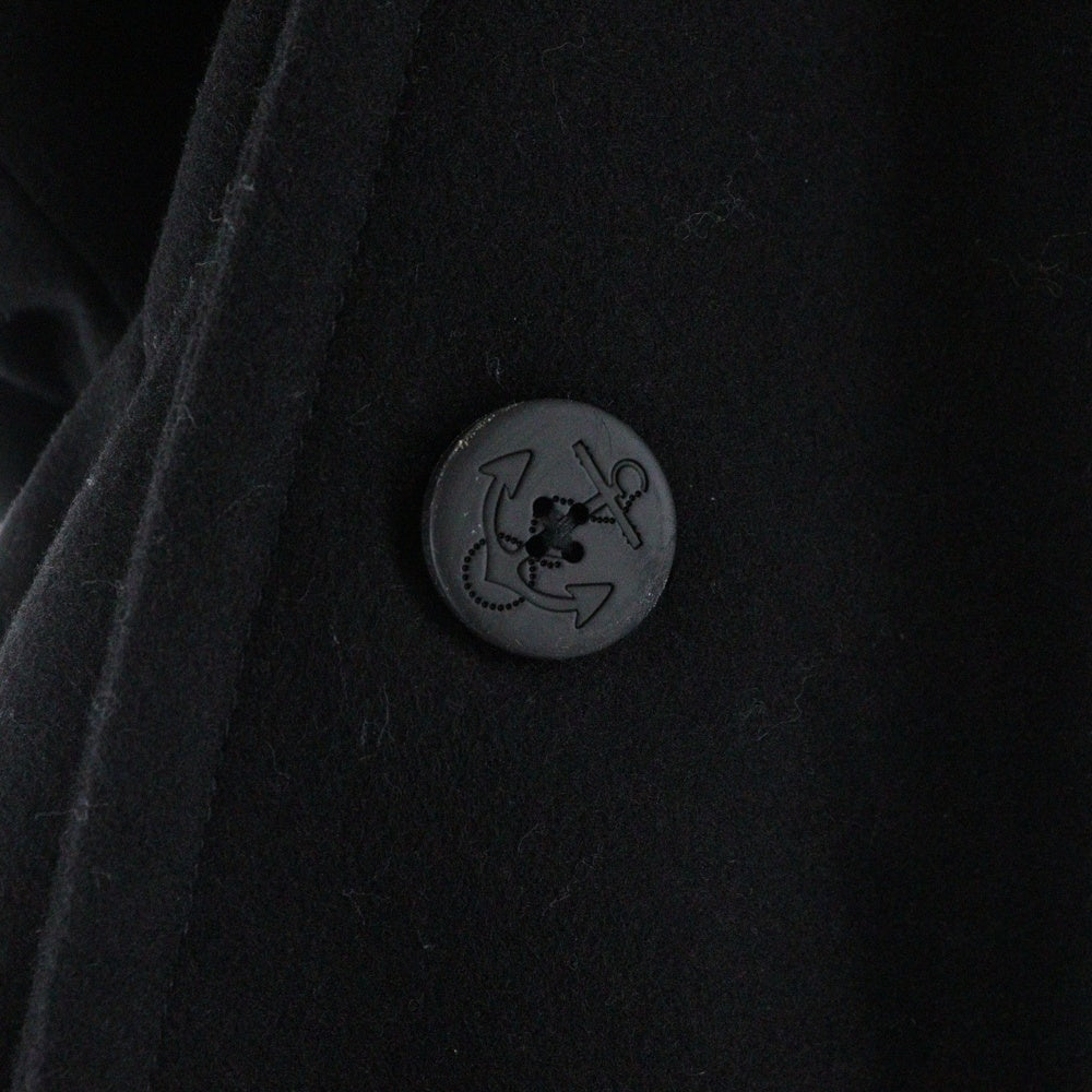 MICHAEL KORS(マイケルコース) WOOL COAT ウール イカリボタン ダブル ピーコート ブラック 145105