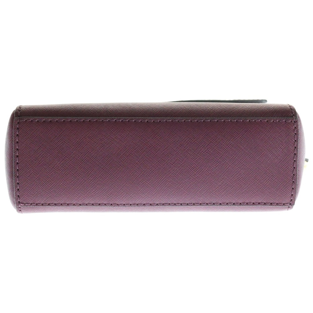 MICHAEL KORS(マイケルコース) ロゴデザインクロッシュクレ付き レザー 2WAY ハンドバッグ ショルダーバッグ ワインレッド 32F5GAVC1L
