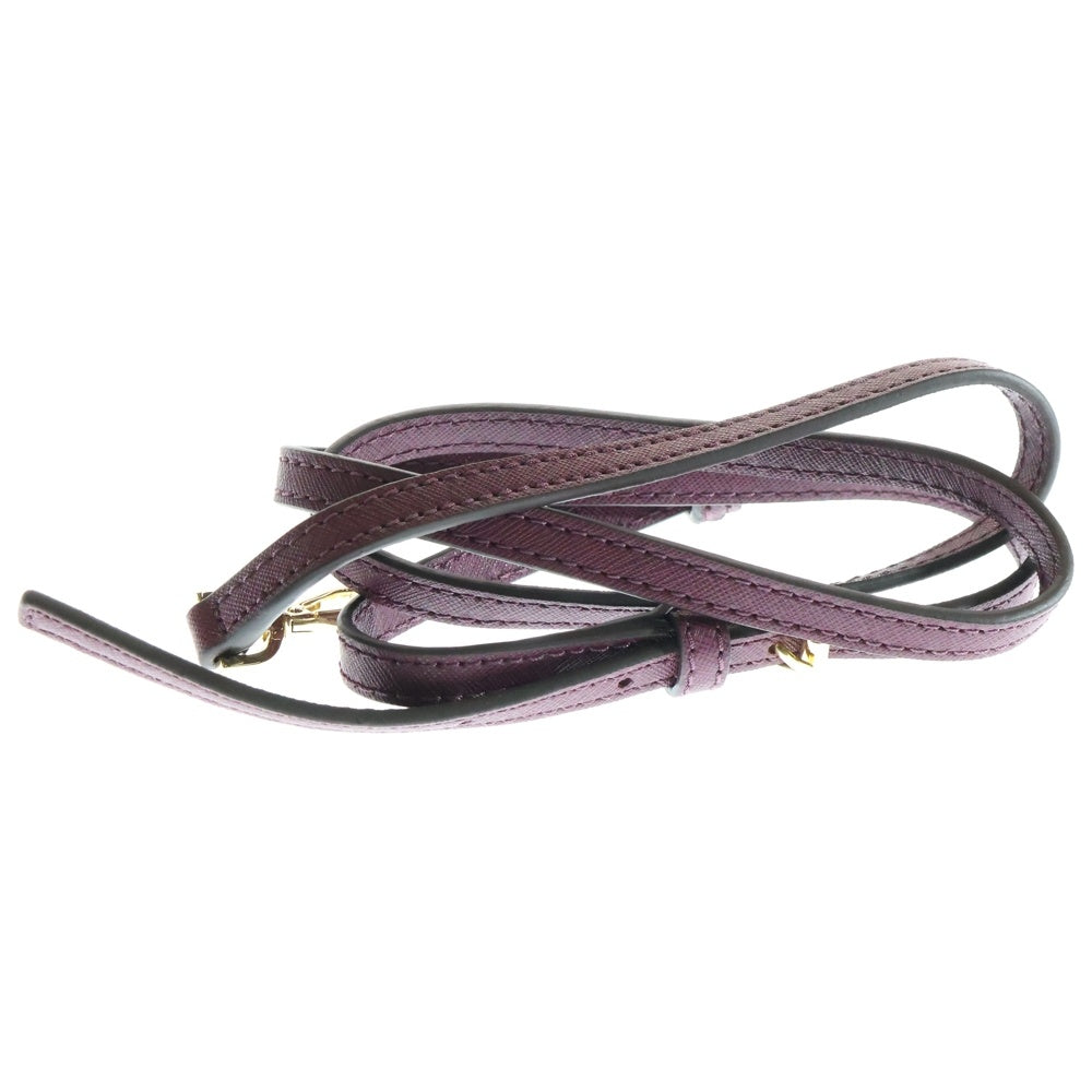 MICHAEL KORS(マイケルコース) ロゴデザインクロッシュクレ付き レザー 2WAY ハンドバッグ ショルダーバッグ ワインレッド 32F5GAVC1L