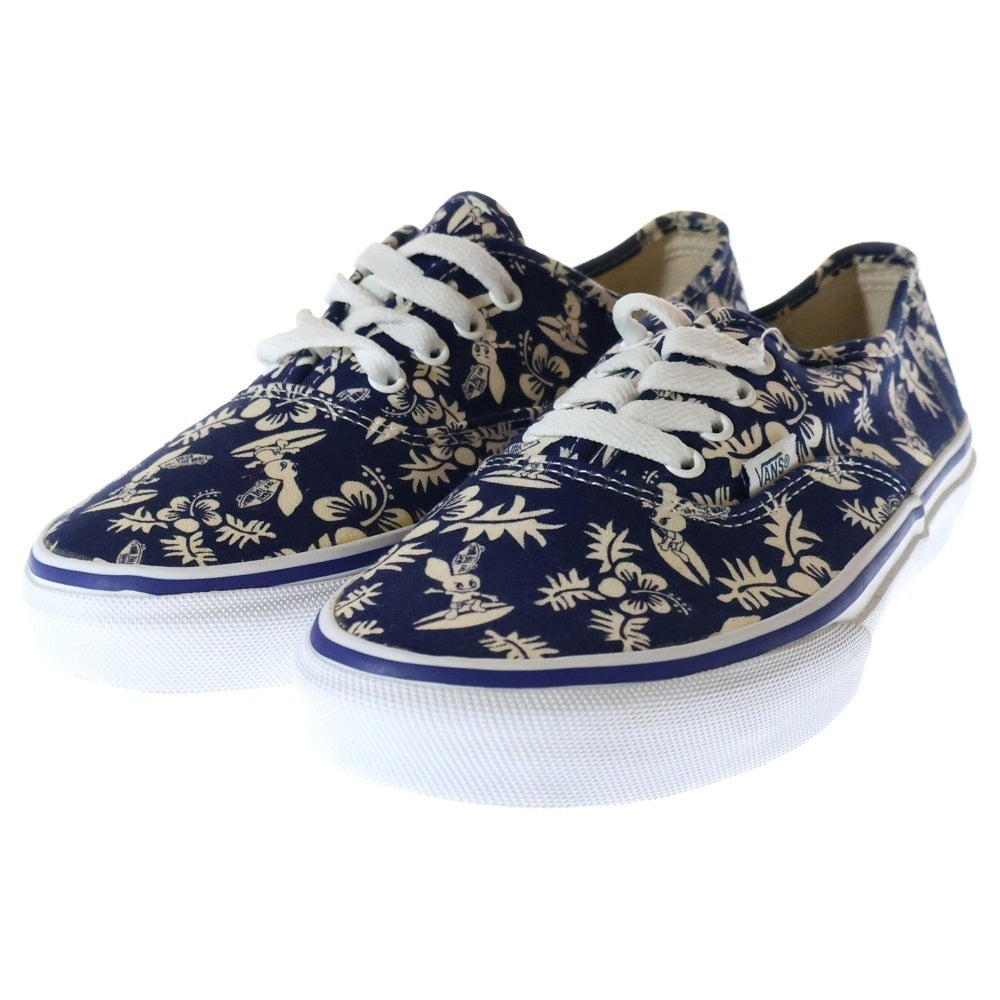 VANS(ヴァンズ) AUTHENTIC ALOHA NAVY オーセンティック アロハ キャンバス ローカットスニーカー レディース ブルー/ホワイト US6H/24.5cm V44RK ALOHA