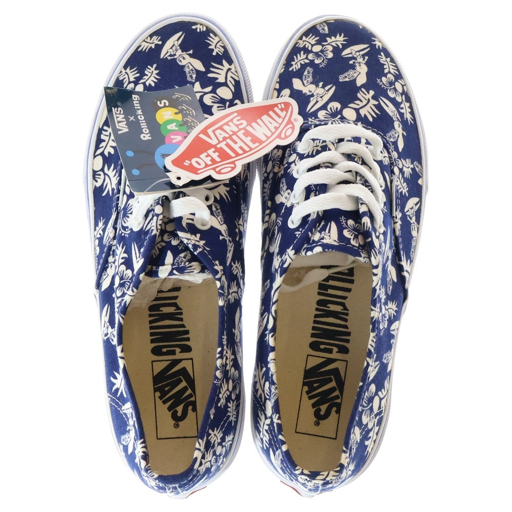 VANS(ヴァンズ) AUTHENTIC ALOHA NAVY オーセンティック アロハ キャンバス ローカットスニーカー レディース ブルー/ホワイト US6H/24.5cm V44RK ALOHA