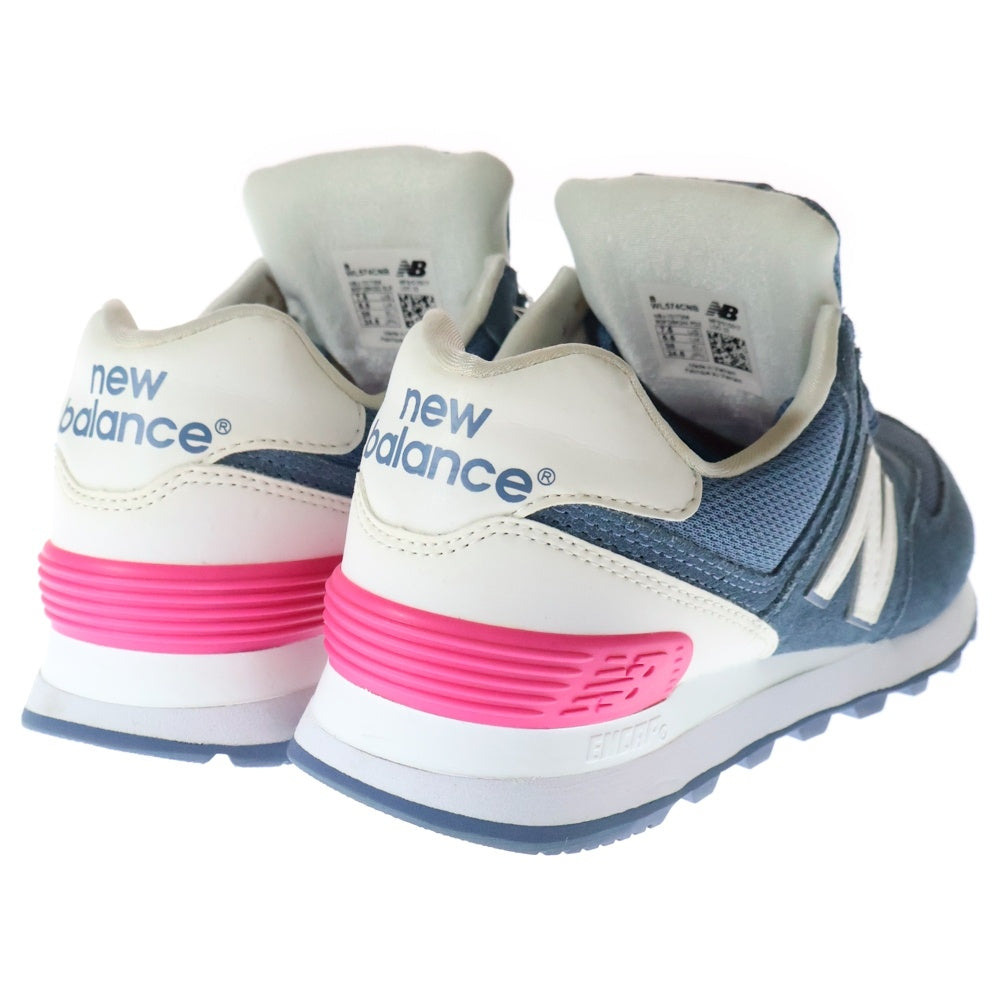 New Balance(ニューバランス) WL574CNB スウェード ローカットスニーカー レディース ブルー