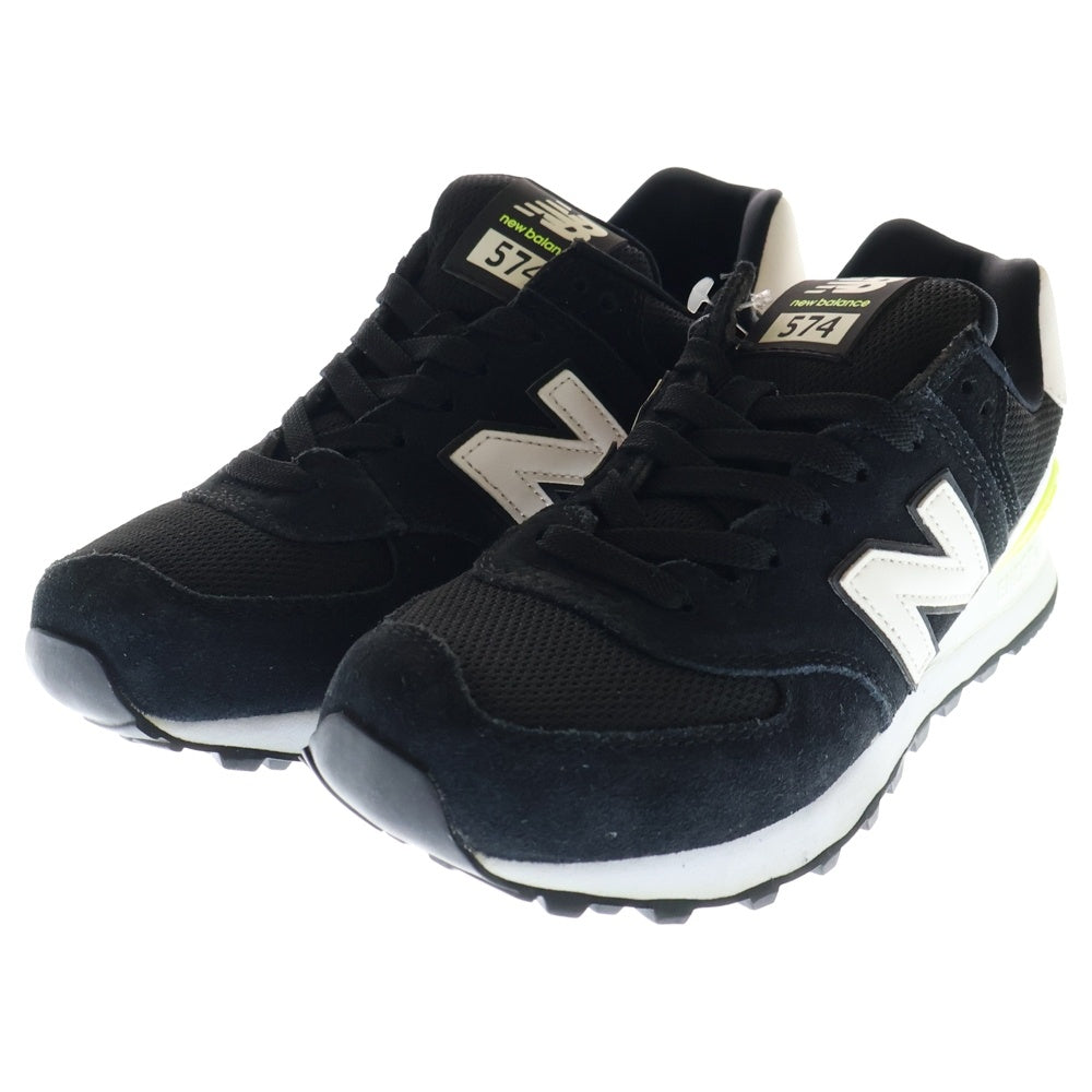 New Balance(ニューバランス) WL574CNA スウェード ローカットスニーカー レディース ブラック