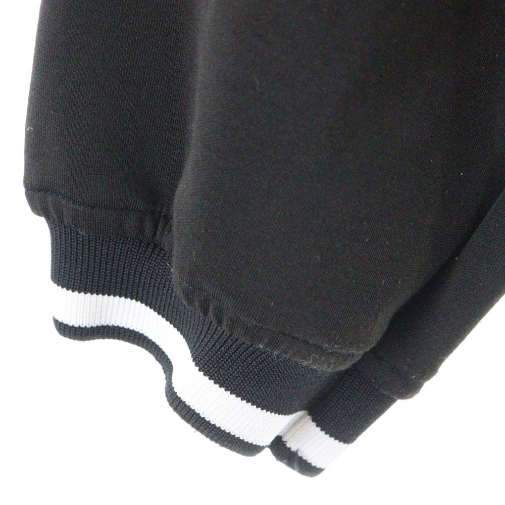 TENDER PERSON(テンダーパーソン) ×hummel ヒュンメル ロゴプリント ファイヤー パターン ロングスリーブ ゲームシャツ ブラック HM-TO-3212