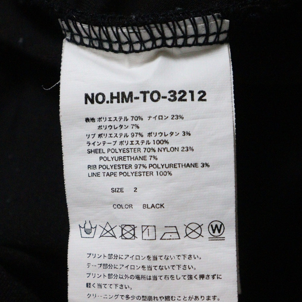 TENDER PERSON(テンダーパーソン) ×hummel ヒュンメル ロゴプリント ファイヤー パターン ロングスリーブ ゲームシャツ ブラック HM-TO-3212