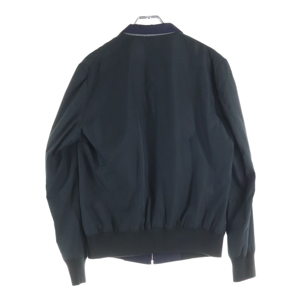 JOHN LAWRENCE SULLIVAN(ジョンローレンスサリバン) Wool Twill Comb Blouson ウールツイル ジップアップ コンビブルゾン ジャケット チャコール/ネイビー 1A007-15-12