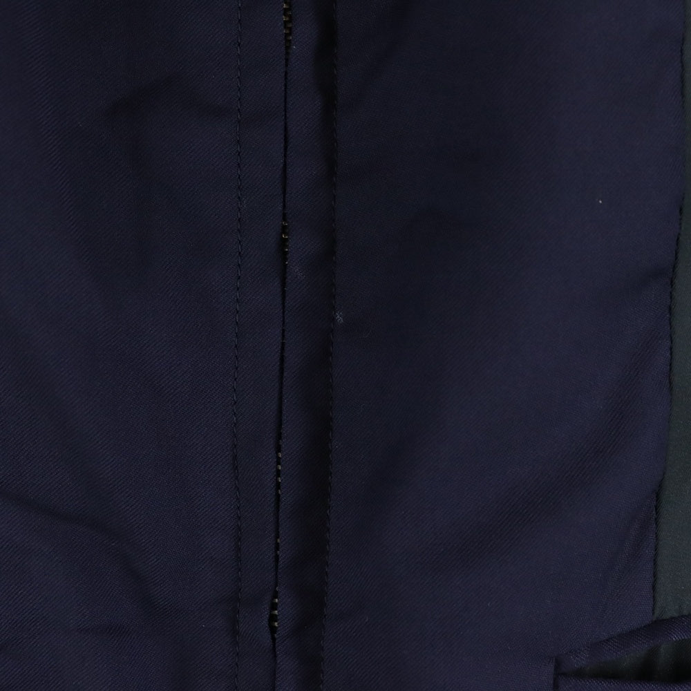 JOHN LAWRENCE SULLIVAN(ジョンローレンスサリバン) Wool Twill Comb Blouson ウールツイル ジップアップ コンビブルゾン ジャケット チャコール/ネイビー 1A007-15-12