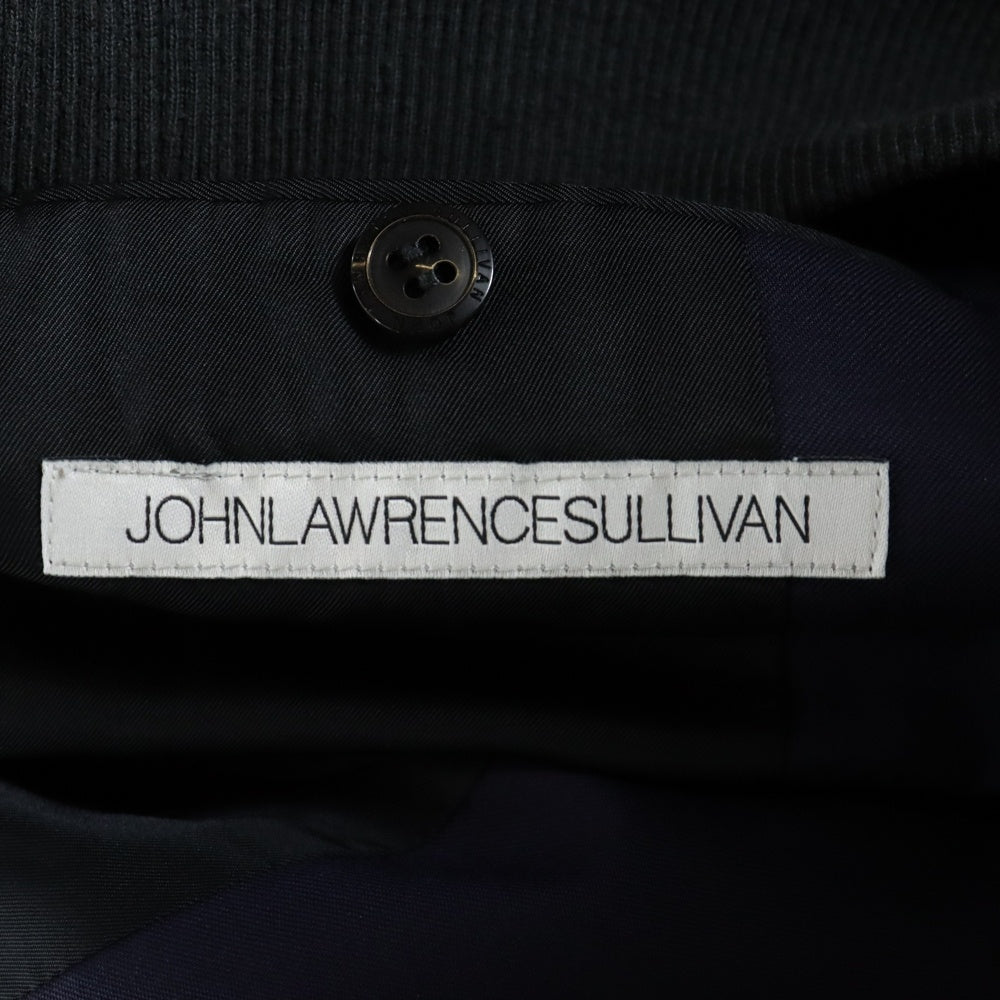 JOHN LAWRENCE SULLIVAN(ジョンローレンスサリバン) Wool Twill Comb Blouson ウールツイル ジップアップ コンビブルゾン ジャケット チャコール/ネイビー 1A007-15-12