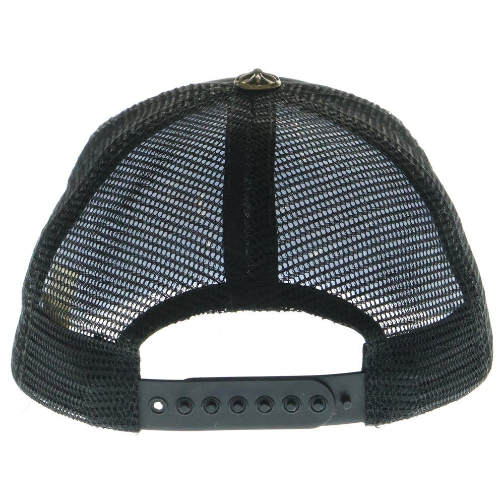 CHROME HEARTS(クロムハーツ) TRUCKER CAP CHパッチ クロスボール付 メッシュトラッカーキャップ 帽子 ブラック