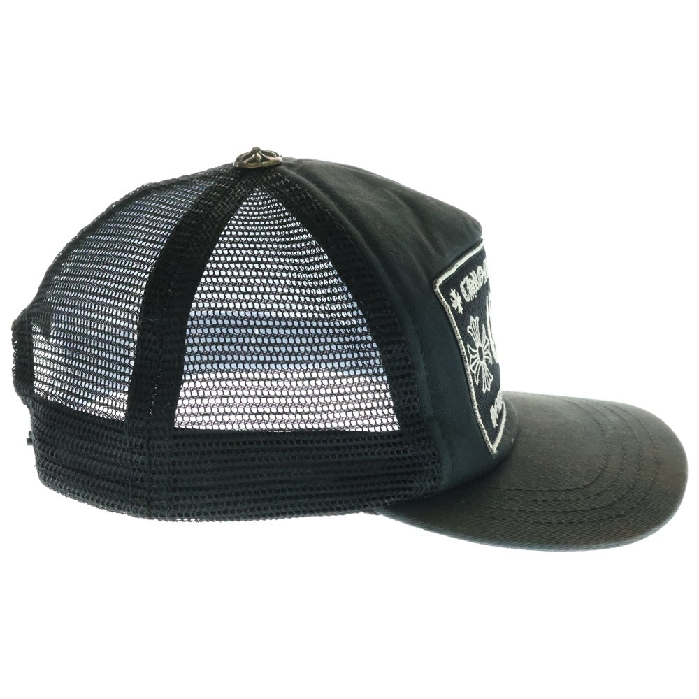 CHROME HEARTS(クロムハーツ) TRUCKER CAP CHパッチ クロスボール付 メッシュトラッカーキャップ 帽子 ブラック