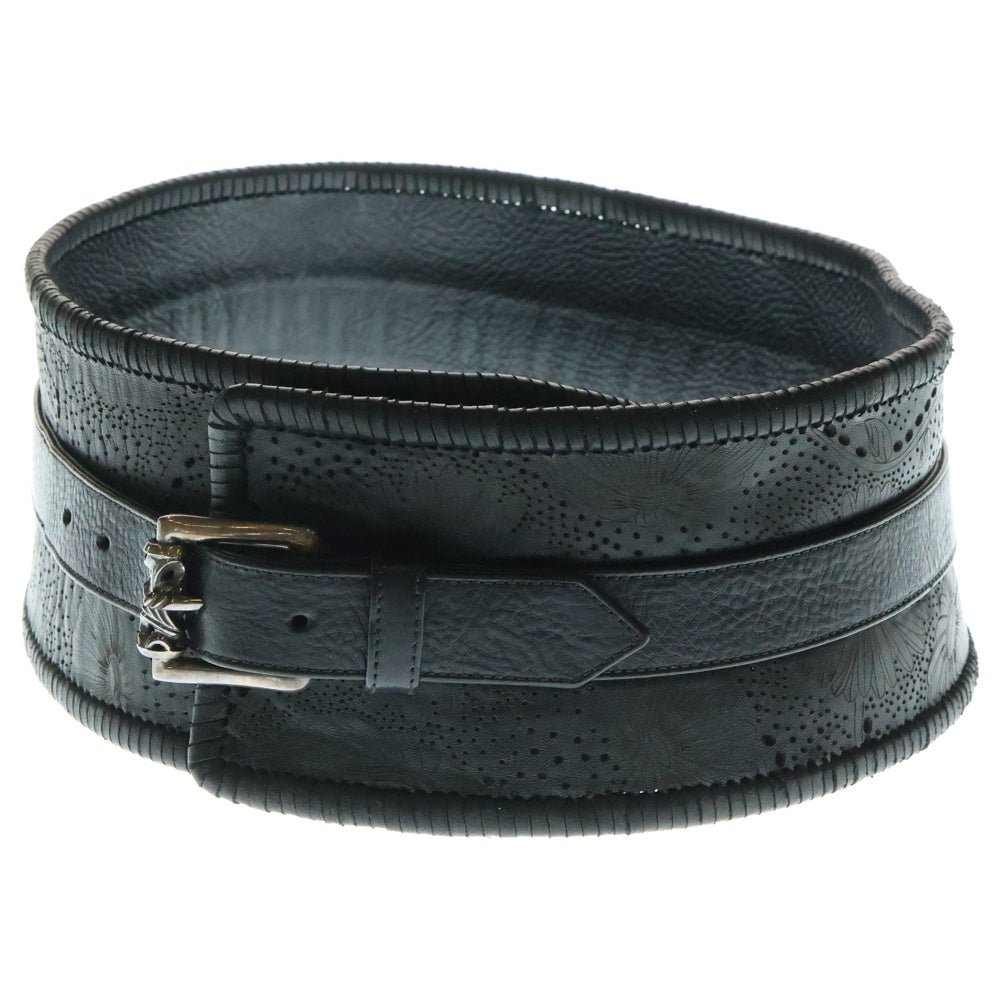 CHROME HEARTS(クロムハーツ) ローラーウエストベルト シルバー/ブラック