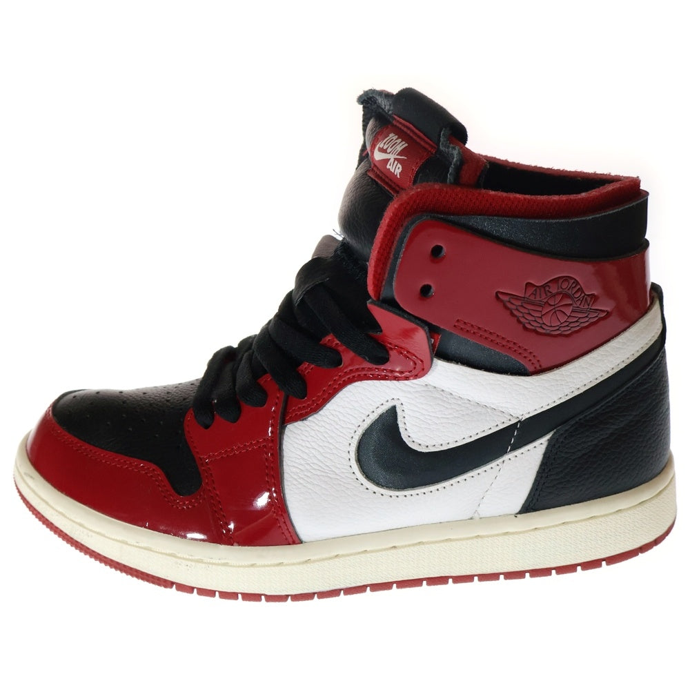 NIKE(ナイキ) WMNS AIR JORDAN 1 ZOOM CHICAGO ウィメンズ エアジョーダン1 ズーム シカゴ ハイカットスニーカー レッド/ブラック US7.5/24.5cm CT0979-610