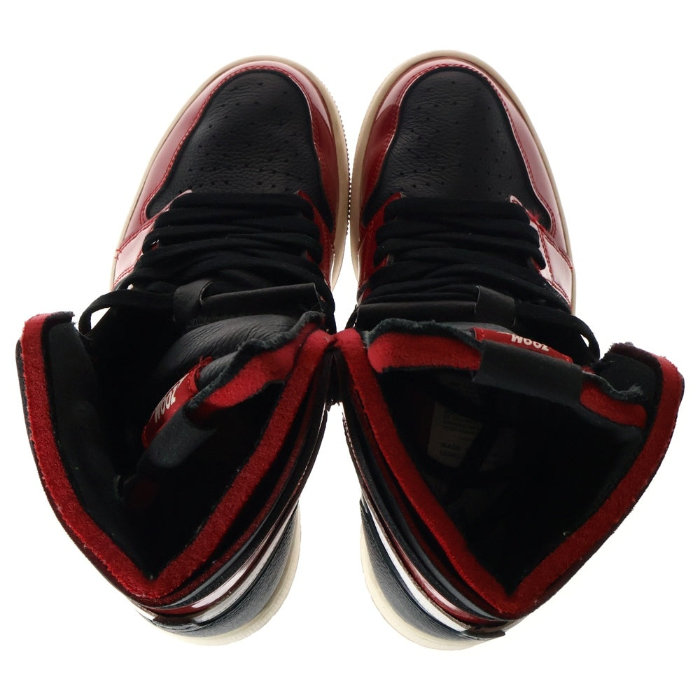 NIKE(ナイキ) WMNS AIR JORDAN 1 ZOOM CHICAGO ウィメンズ エアジョーダン1 ズーム シカゴ ハイカットスニーカー レッド/ブラック US7.5/24.5cm CT0979-610
