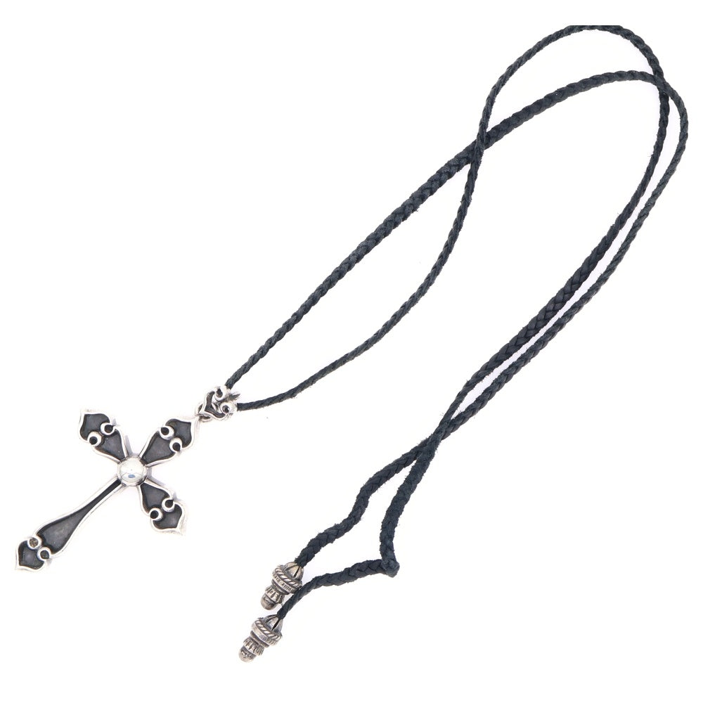 CHROME HEARTS(クロムハーツ) LRG SPADE CROSS ラージスペードクロス レザーブレード ネックレス シルバー