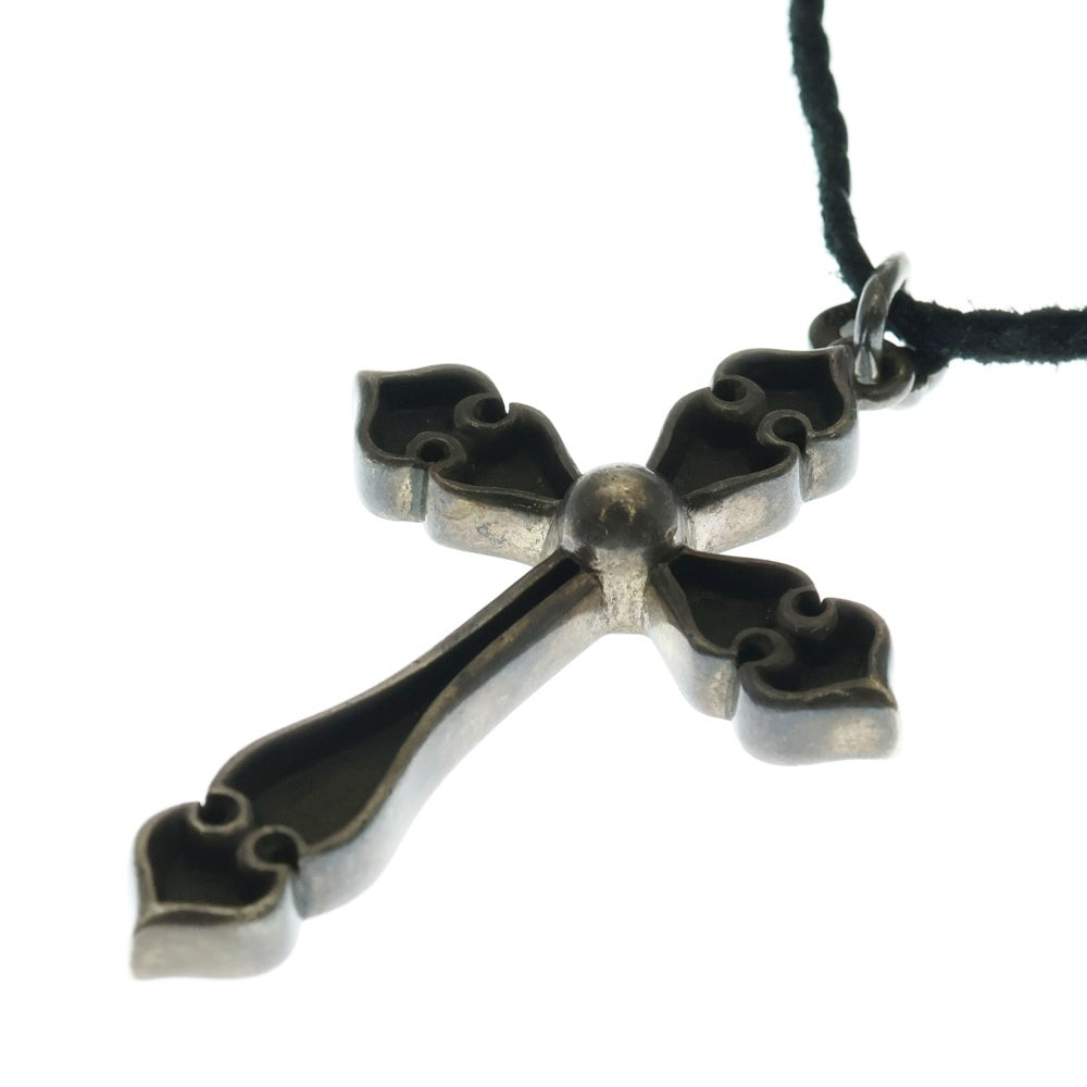 CHROME HEARTS(クロムハーツ) LRG SPADE CROSS ラージスペードクロス ボロチップ レザーブレイド ペンダントトップ シルバー