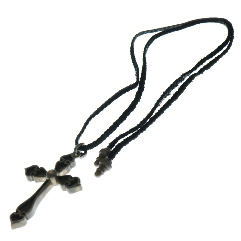 CHROME HEARTS(クロムハーツ) LRG SPADE CROSS ラージスペードクロス ボロチップ レザーブレイド ペンダントトップ シルバー
