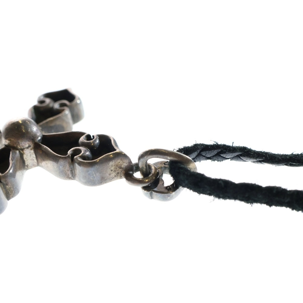 CHROME HEARTS(クロムハーツ) LRG SPADE CROSS ラージスペードクロス ボロチップ レザーブレイド ペンダントトップ シルバー