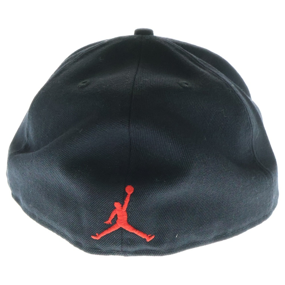 NEW ERA(ニューエラ) ×JORDAN ジョーダン フロント刺繍 ベースボールキャップ 帽子 ブラック/レッド