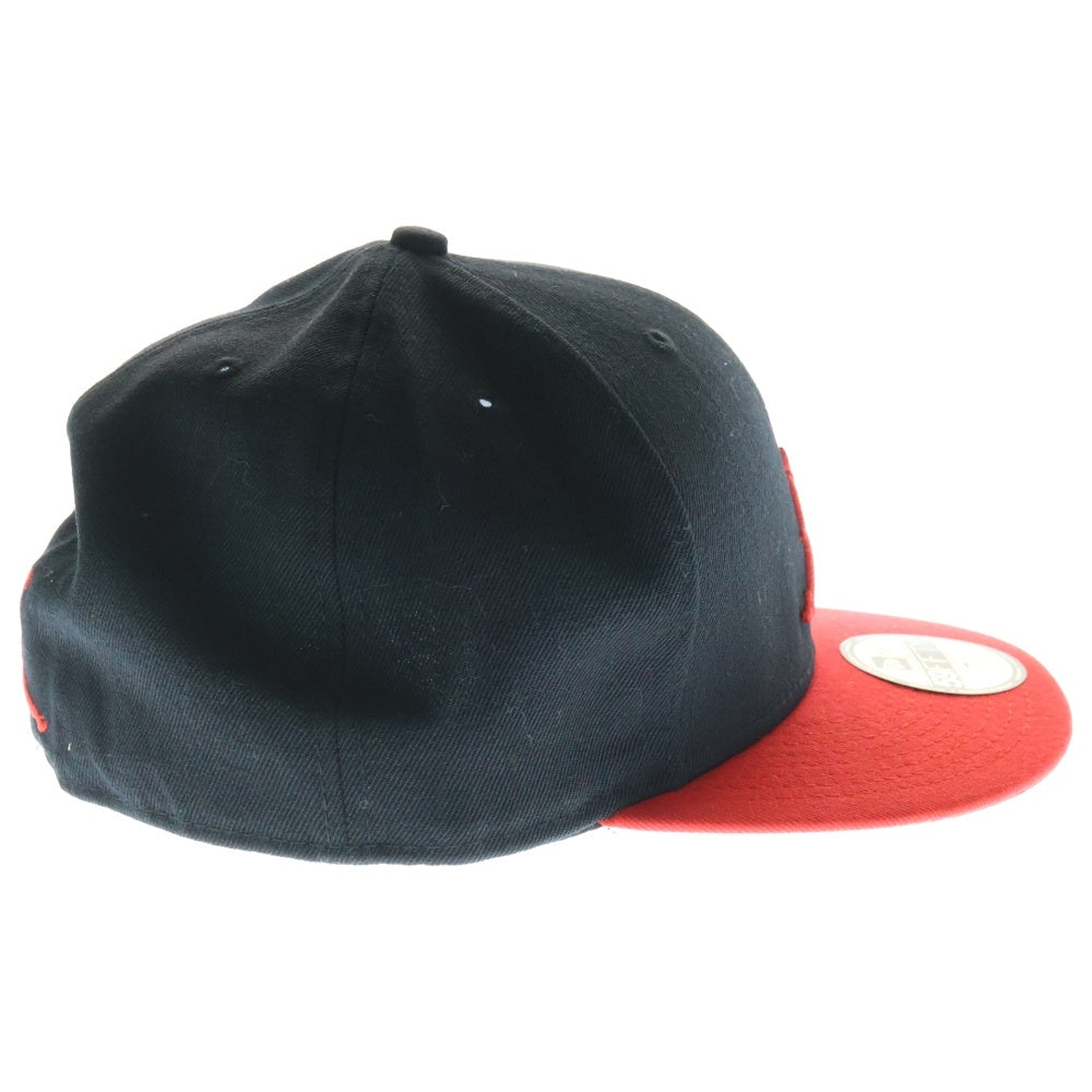 NEW ERA(ニューエラ) ×JORDAN ジョーダン フロント刺繍 ベースボールキャップ 帽子 ブラック/レッド
