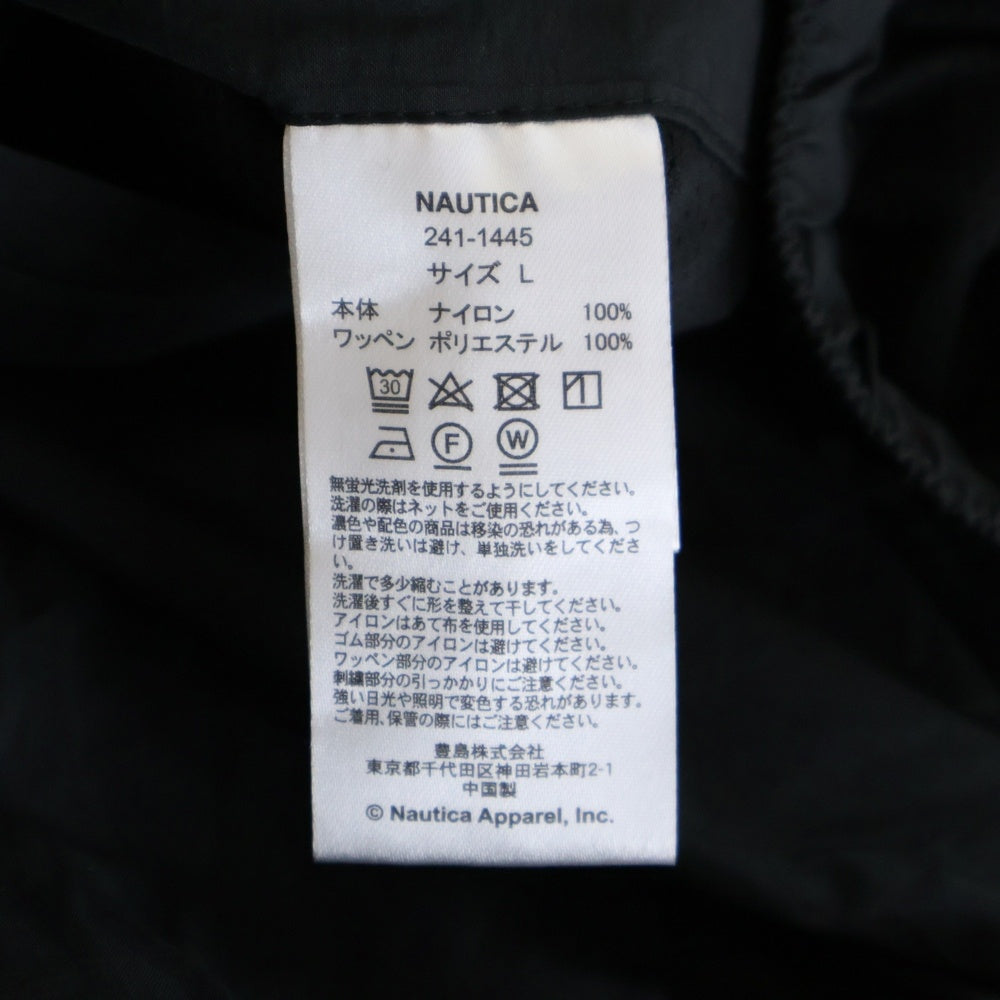 NAUTICA(ノーティカ) LIGHT WEIGHT NYLON TRACK PANTS ライト ウエイト ナイロントラックパンツ ブラック 241-1445