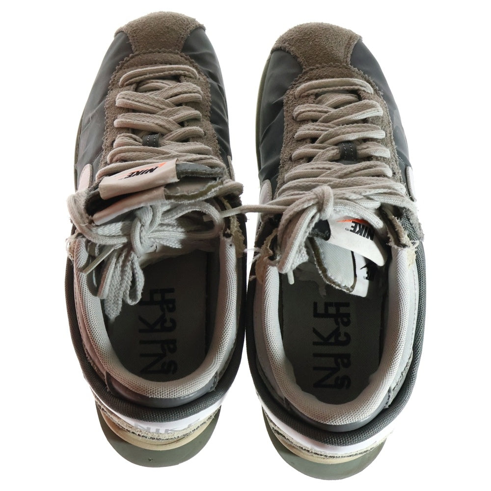 NIKE(ナイキ) ×SACAI ZOOM CORTEZ SP サカイ ズームコルテッツ ローカットスニーカー グレー US9/27cm DQ0581-001