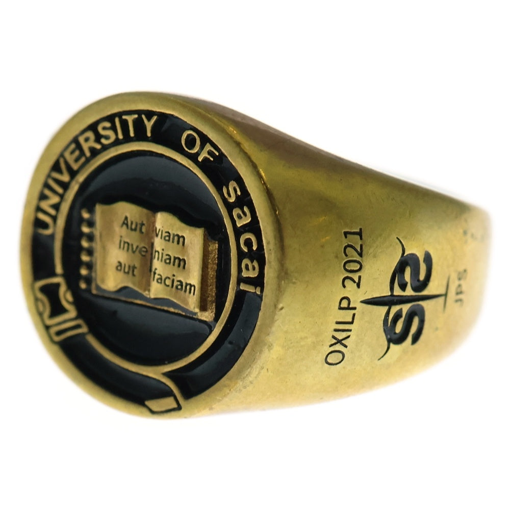 サカイ　カレッジリング　sacai Sacai(サカイ) 21SS College Ring カレッジ リング ゴールド 21