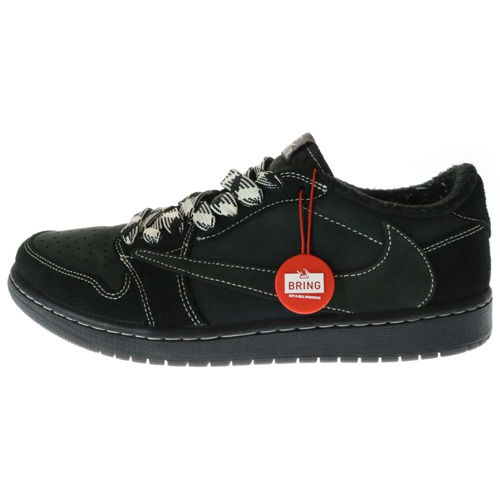 NIKE(ナイキ) ×TRAVIS SCOTT AIR JORDAN 1 LOW BLACK PHANTOM トラヴィススコット エアジョーダン 1 ローカットスニーカー ブラック US11/29cm DM7866-001