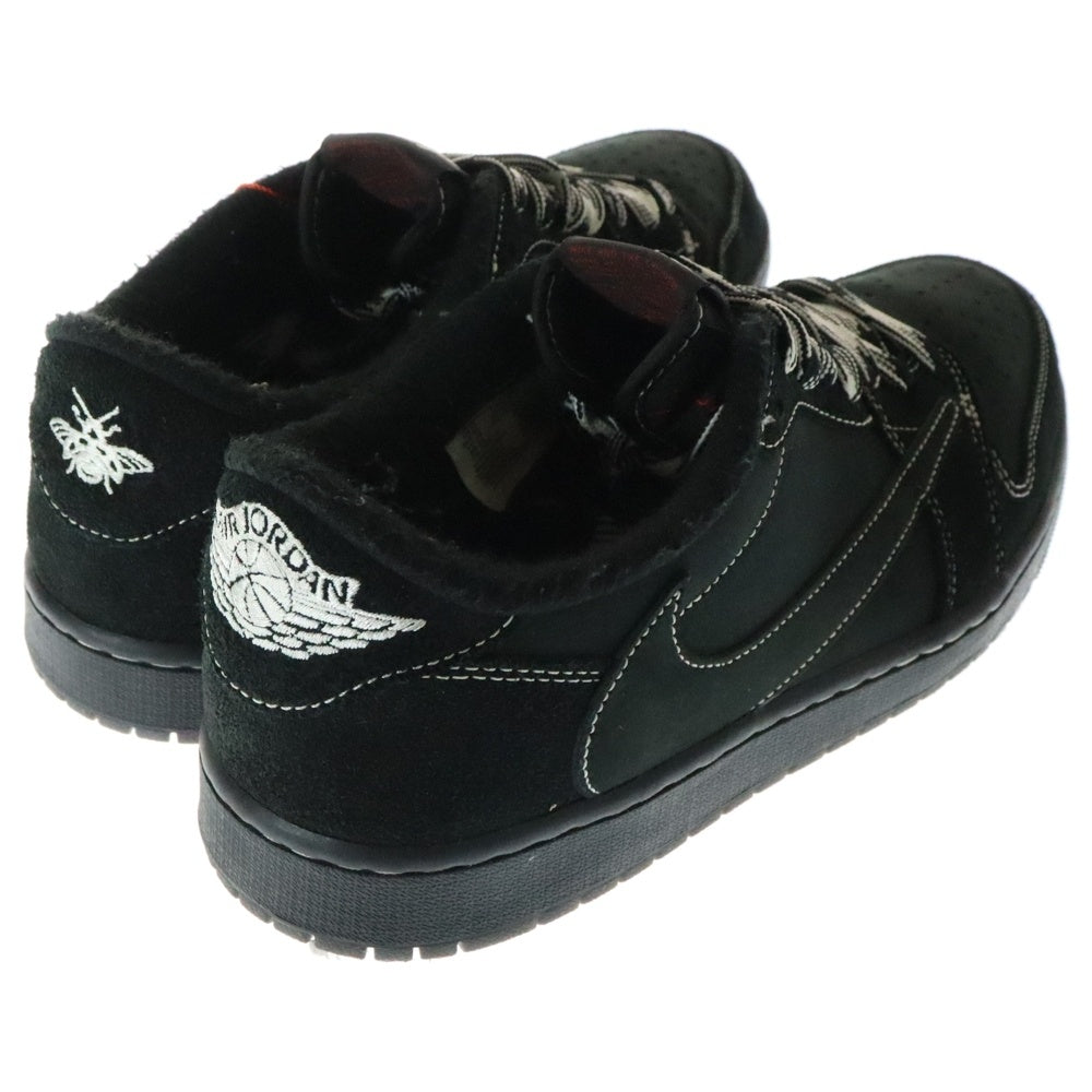 NIKE(ナイキ) ×TRAVIS SCOTT AIR JORDAN 1 LOW BLACK PHANTOM トラヴィススコット エアジョーダン 1 ローカットスニーカー ブラック US11/29cm DM7866-001