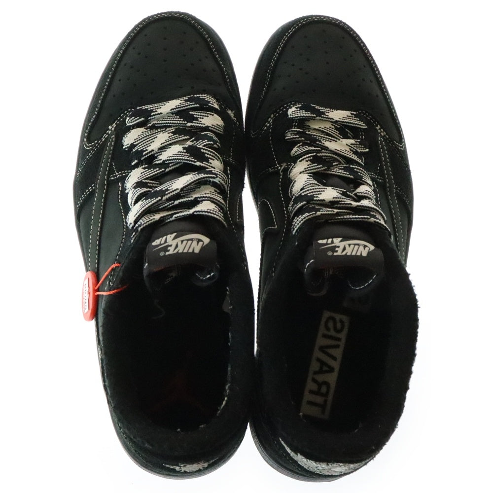 NIKE(ナイキ) ×TRAVIS SCOTT AIR JORDAN 1 LOW BLACK PHANTOM トラヴィススコット エアジョーダン 1 ローカットスニーカー ブラック US11/29cm DM7866-001