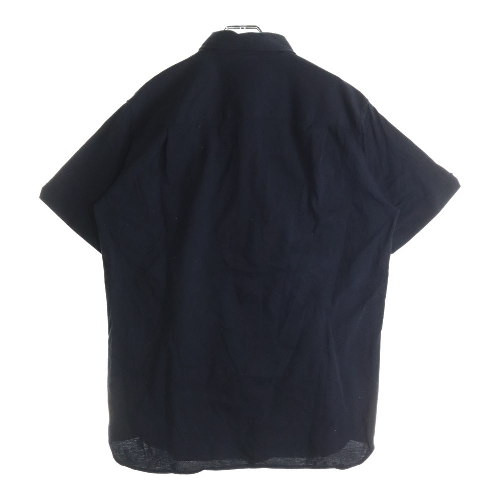 FRED PERRY(フレッドペリー) 中国製 ボタンダウン コットン 半袖シャツ ネイビー FZ4593