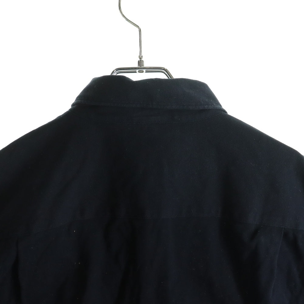 FRED PERRY(フレッドペリー) 中国製 ボタンダウン コットン 半袖シャツ ネイビー FZ4593