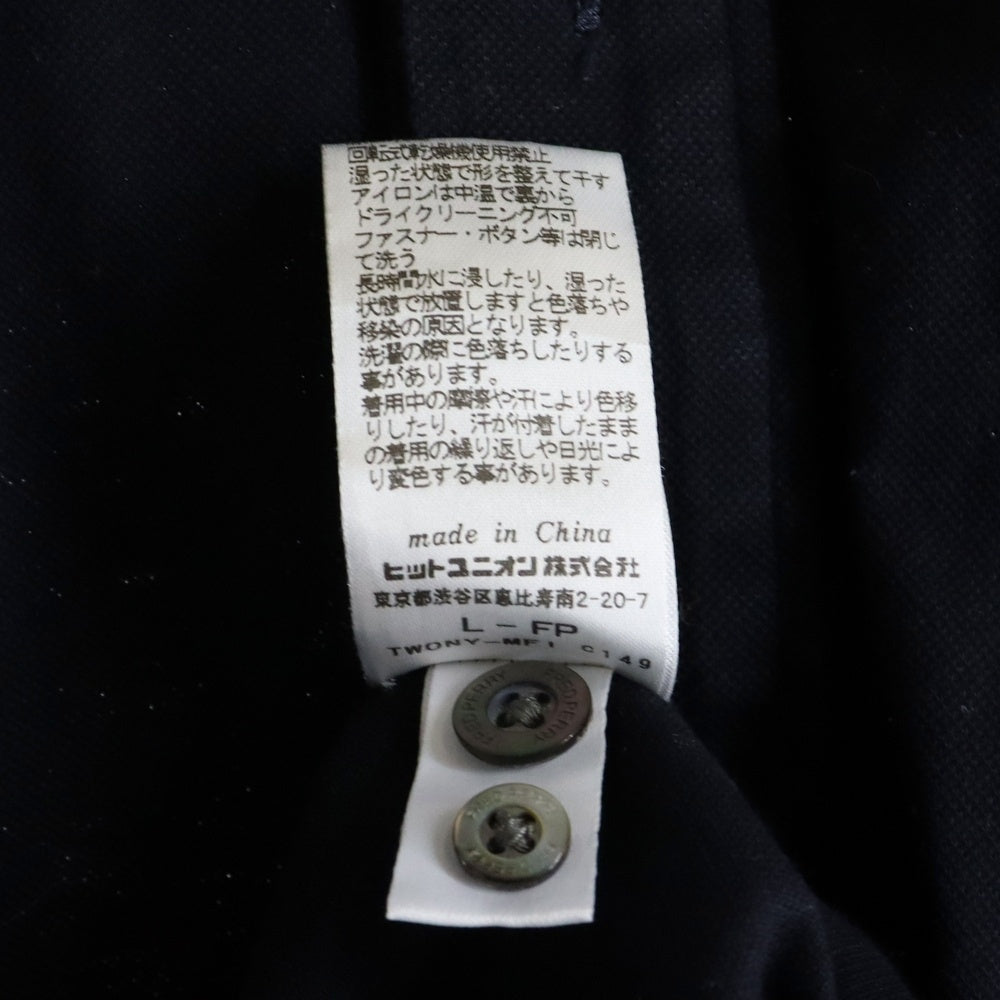FRED PERRY(フレッドペリー) 中国製 ボタンダウン コットン 半袖シャツ ネイビー FZ4593