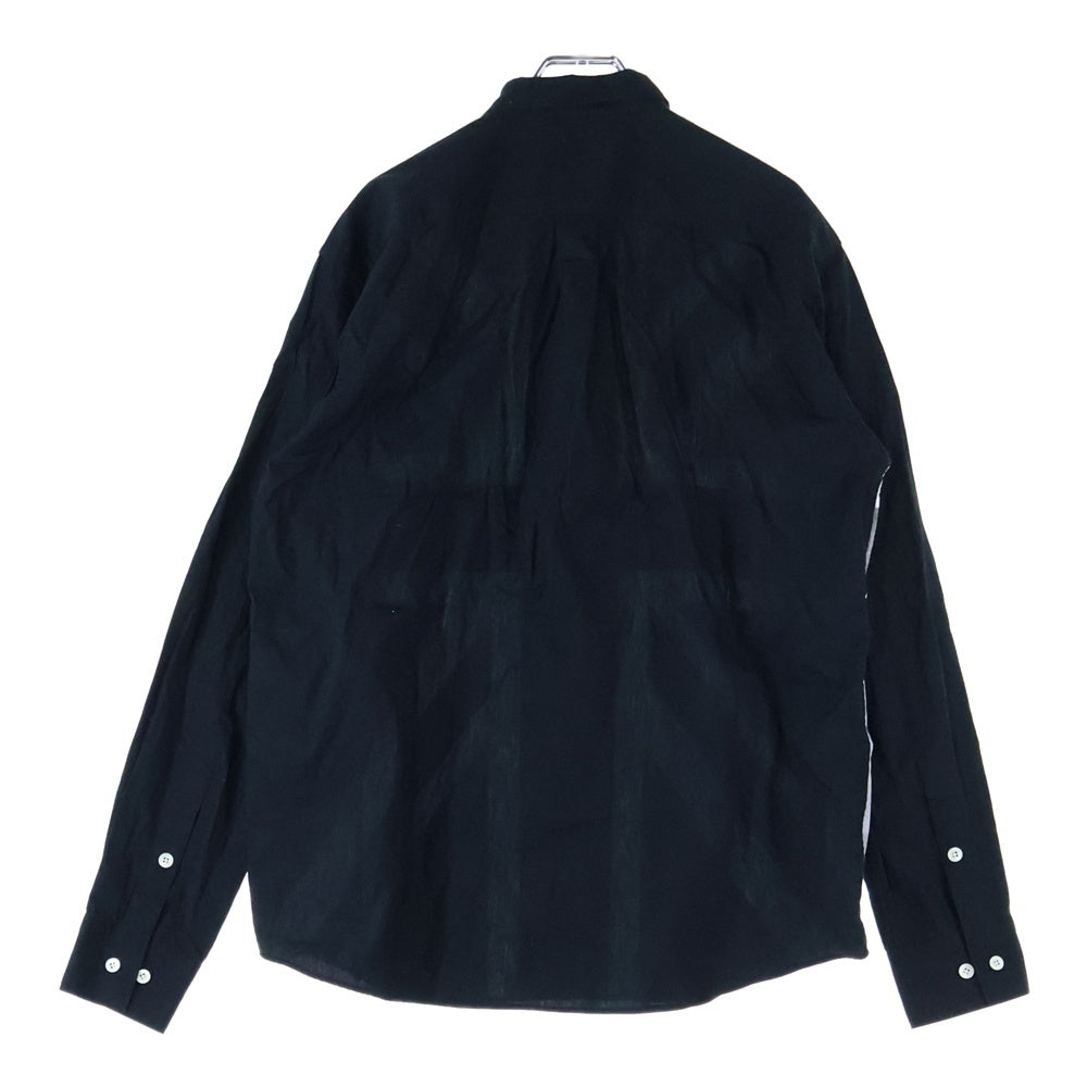 FRED PERRY(フレッドペリー) 日本製 フロントユニオンジャック コットン 長袖シャツ ブラック/グレー F4128