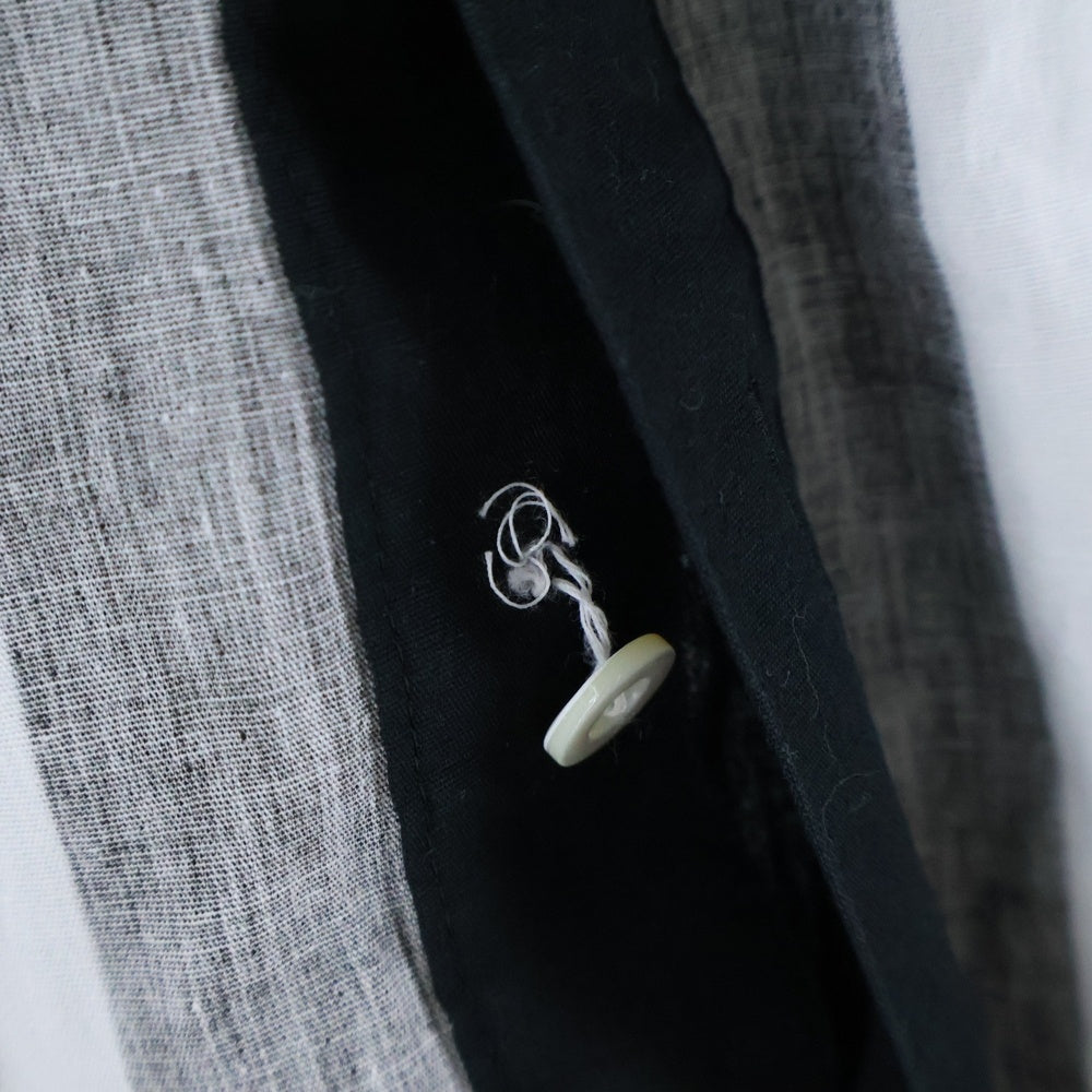 FRED PERRY(フレッドペリー) 日本製 フロントユニオンジャック コットン 長袖シャツ ブラック/グレー F4128